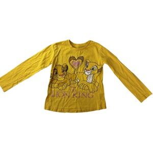 Disney The Lion King yellow‎ shirt kids size 7-8